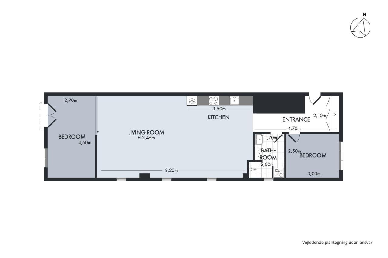 Sanders Haven - Lovely Two-Bedroom Apartment In Historical Kopenhagen Bagian luar foto